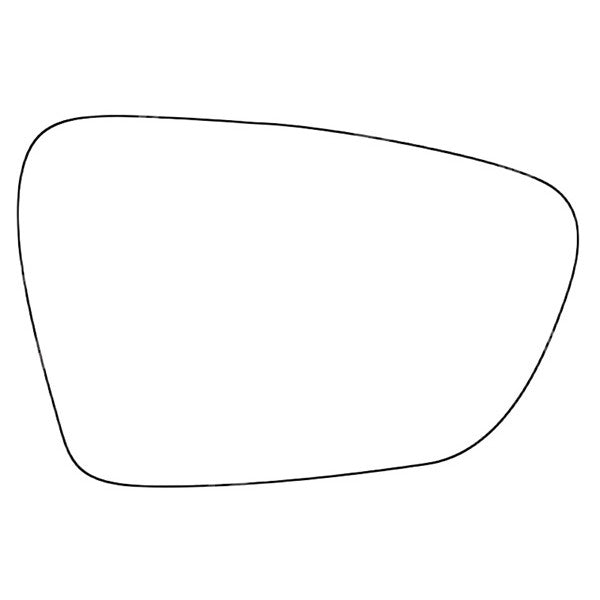 APEC Replacement Stick-On Standard Vehicle Mirror Glass RHS