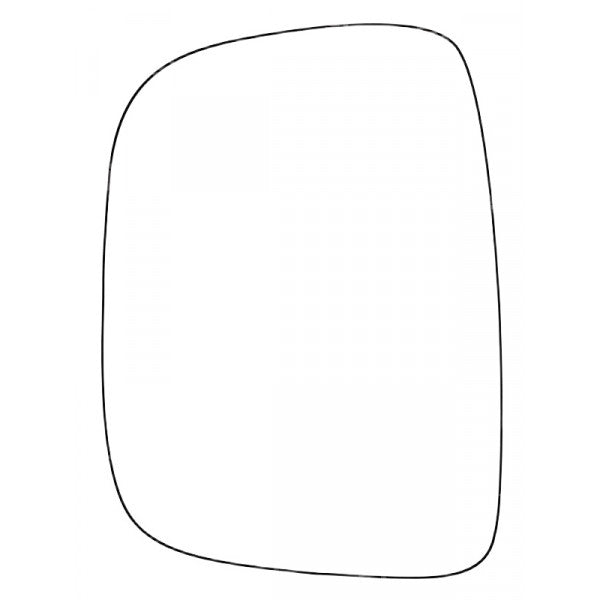 APEC Replacement Stick-On Standard Vehicle Mirror Glass LHS