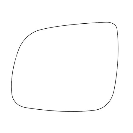 APEC Replacement Stick-On Standard Vehicle Mirror Glass LHS