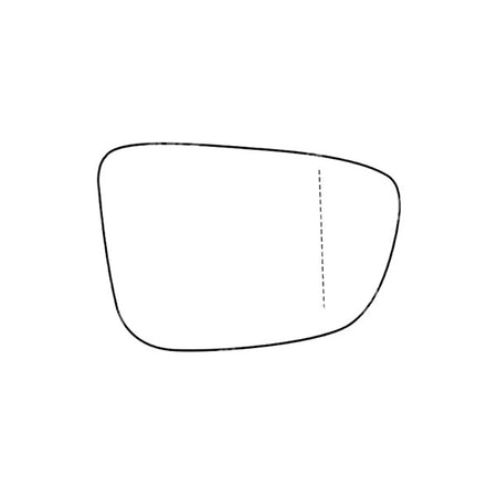 APEC Replacement Stick-On Wide Angle Vehicle Mirror Glass RHS