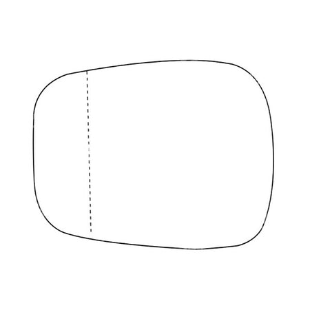 APEC Replacement Stick-On Wide Angle Vehicle Mirror Glass LHS