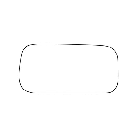 APEC Replacement Stick-On Commercial Vehicle Mirror Glass LHS