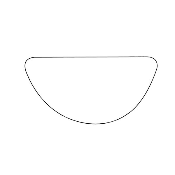 APEC Replacement Stick-On Wide Angle Vehicle Mirror Glass LHS