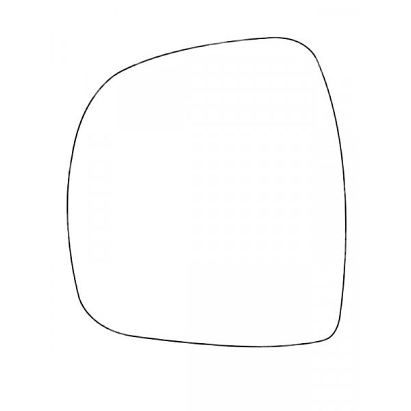 APEC Replacement Stick-On Commercial Vehicle Mirror Glass LHS