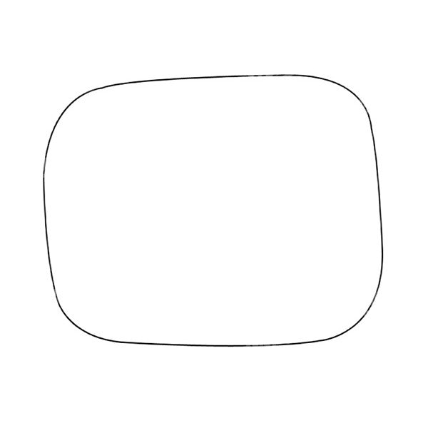 APEC Replacement Stick-On Standard Vehicle Mirror Glass LHS