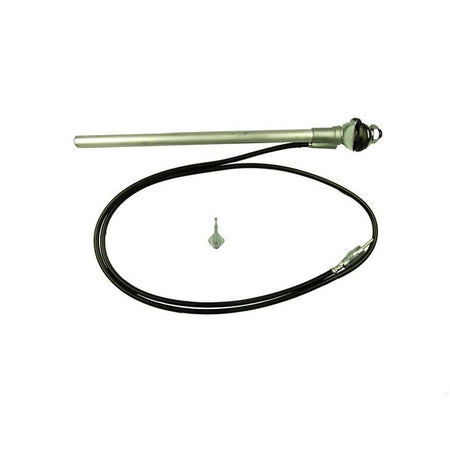 Aerial - Small Head Wing Mount - AM/FM - Chrome