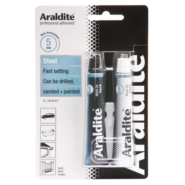 Araldite Steel - 2 x 15ml Tubes