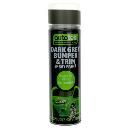 Autotek Bumper & Trim Aerosol Paint - Dark Grey - 500ml