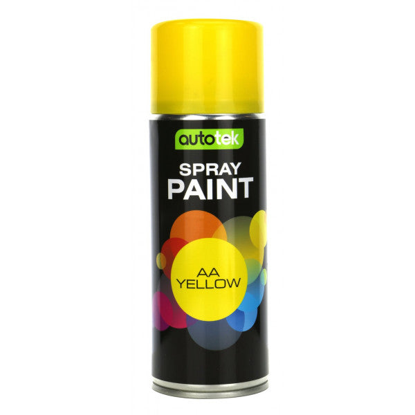 Autotek Aerosol Paint - Gloss AA Yellow - 400ml