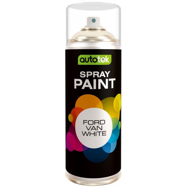 Autotek Aerosol Paint - Ford Van White - 400ml