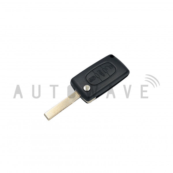 RAV Peugeot/Citroen/Fiat 3 Button Flip Remote Case HU83