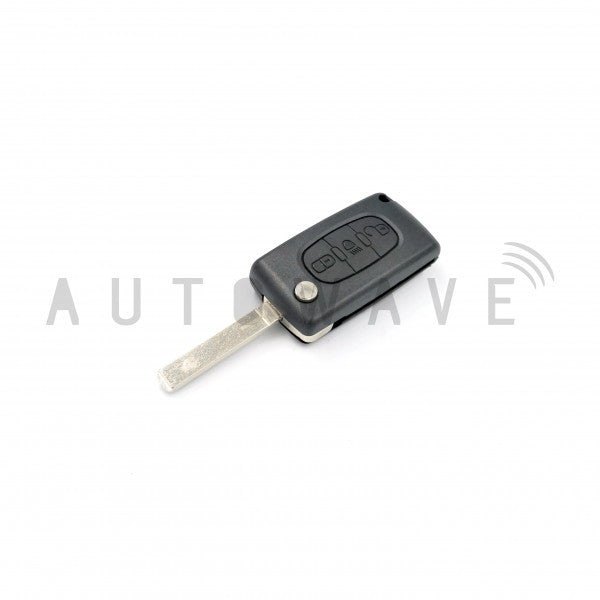 RAV Citroen 3 Button Remote Case with Headlight Button HU83