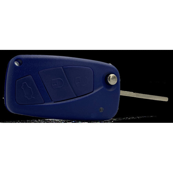 RAV Fiat 3 Blue Button Remote Case