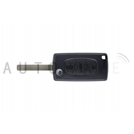Peugeot/Citroen 3 Button Flip Remote HU83 FSK