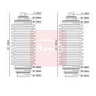 Apec ACB3001 Bellow Kit, steering - 1