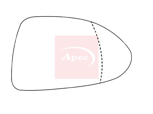 Apec AMS2804A Mirror Glass, exterior mirror - 1