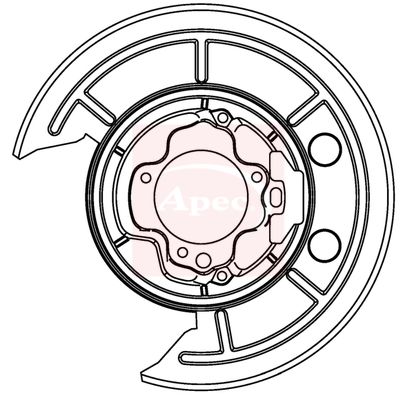 Apec ASG1012 Splash Guard, brake disc - 1