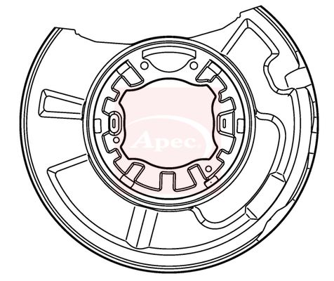 Apec ASG1017 Splash Guard, brake disc - 1