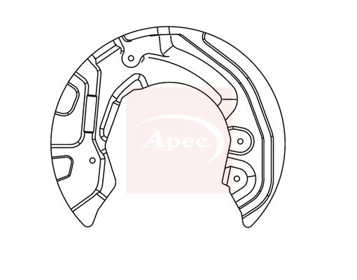 Apec ASG1018 Splash Guard, brake disc - 1