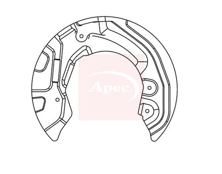 Apec ASG1018 Splash Guard, brake disc - 1