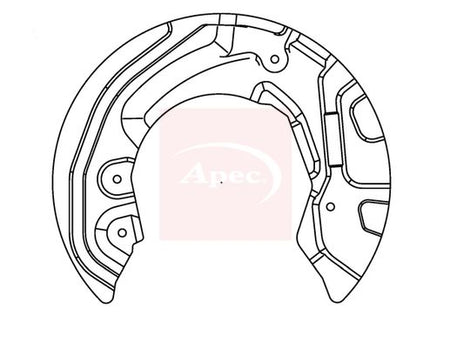 Apec ASG1019 Splash Guard, brake disc - 1