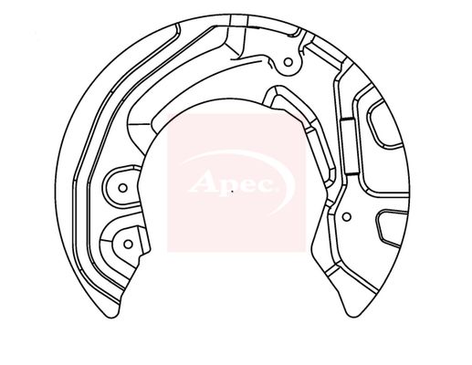 Apec ASG1019 Splash Guard, brake disc - 1