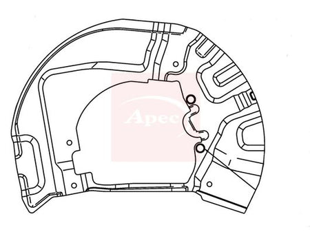 Apec ASG1023 Splash Guard, brake disc - 1