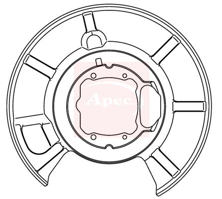 Apec ASG1025 Splash Guard, brake disc - 1