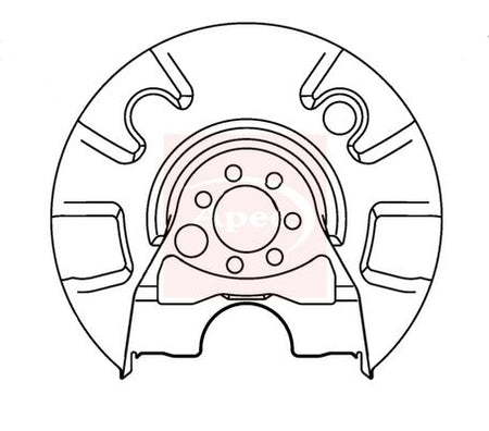 Apec ASG1039 Splash Guard, brake disc - 1