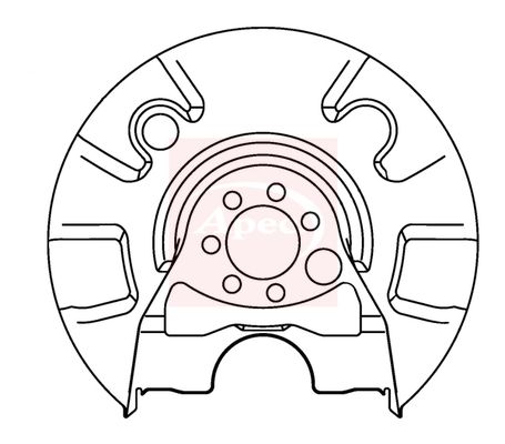 Apec ASG1040 Splash Guard, brake disc - 1