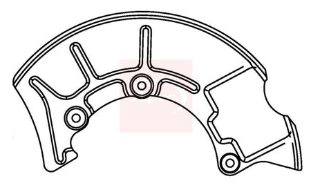 Apec ASG1043 Splash Guard, brake disc - 1