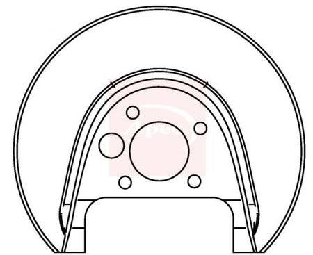 Apec ASG1045 Splash Guard, brake disc - 1