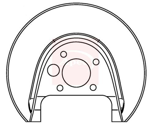 Apec ASG1045 Splash Guard, brake disc - 1