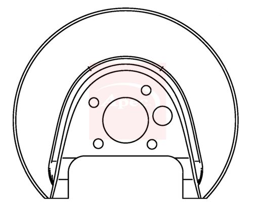 Apec ASG1046 Splash Guard, brake disc - 1