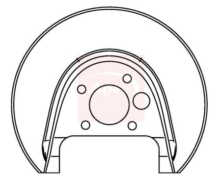 Apec ASG1046 Splash Guard, brake disc - 1