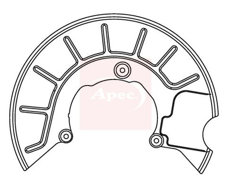 Apec ASG1049 Splash Guard, brake disc - 1
