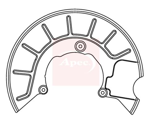 Apec ASG1049 Splash Guard, brake disc - 1