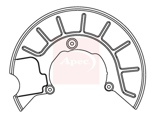 Apec ASG1050 Splash Guard, brake disc - 1