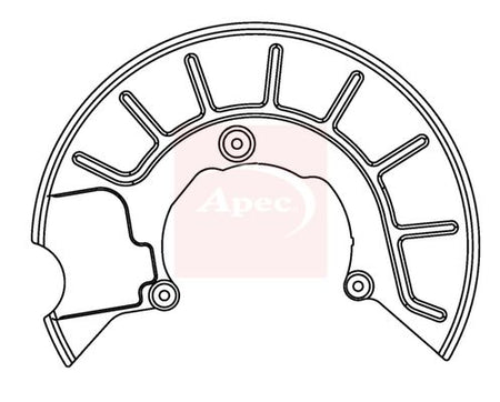 Apec ASG1050 Splash Guard, brake disc - 1