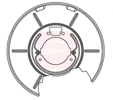 Apec ASG1081 Splash Guard, brake disc - 1