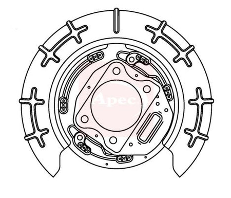 Apec ASG1134 Splash Guard, brake disc - 1