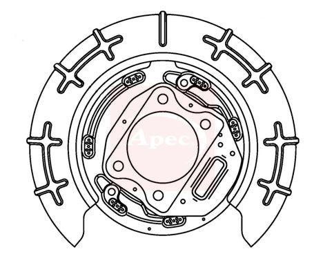 Apec ASG1134 Splash Guard, brake disc - 1