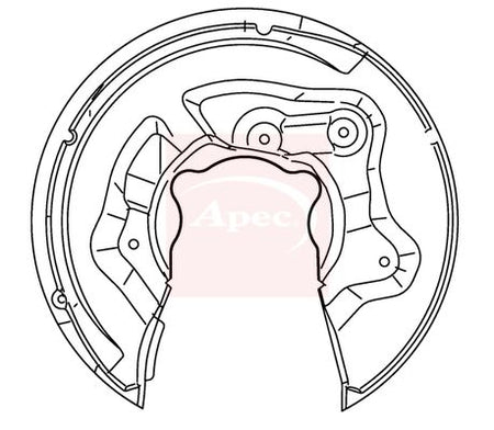 Apec ASG1137 Splash Guard, brake disc - 1