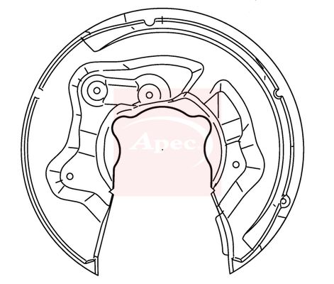 Apec ASG1138 Splash Guard, brake disc - 1