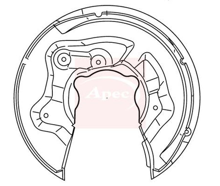 Apec ASG1138 Splash Guard, brake disc - 1