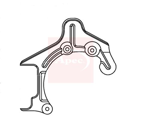 Apec ASG1142 Splash Guard, brake disc - 1