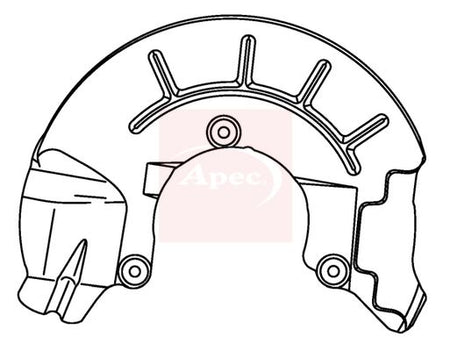 Apec ASG1143 Splash Guard, brake disc - 1