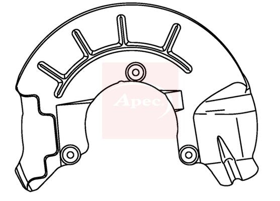 Apec ASG1144 Splash Guard, brake disc - 1