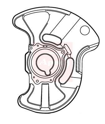 Apec ASG1167 Splash Guard, brake disc - 1