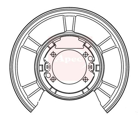 Apec ASG1177 Splash Guard, brake disc - 1